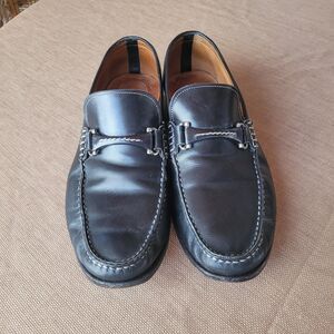 Santoni Men’s Italian Brown Leather Loafers Size 10.5 D Horsebit